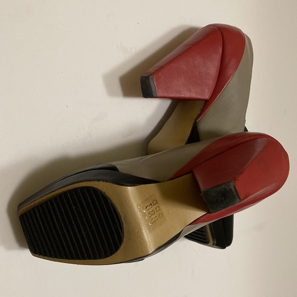 John Fluevog Rare Color Block Leather Shoes. - Picture 4 of 14